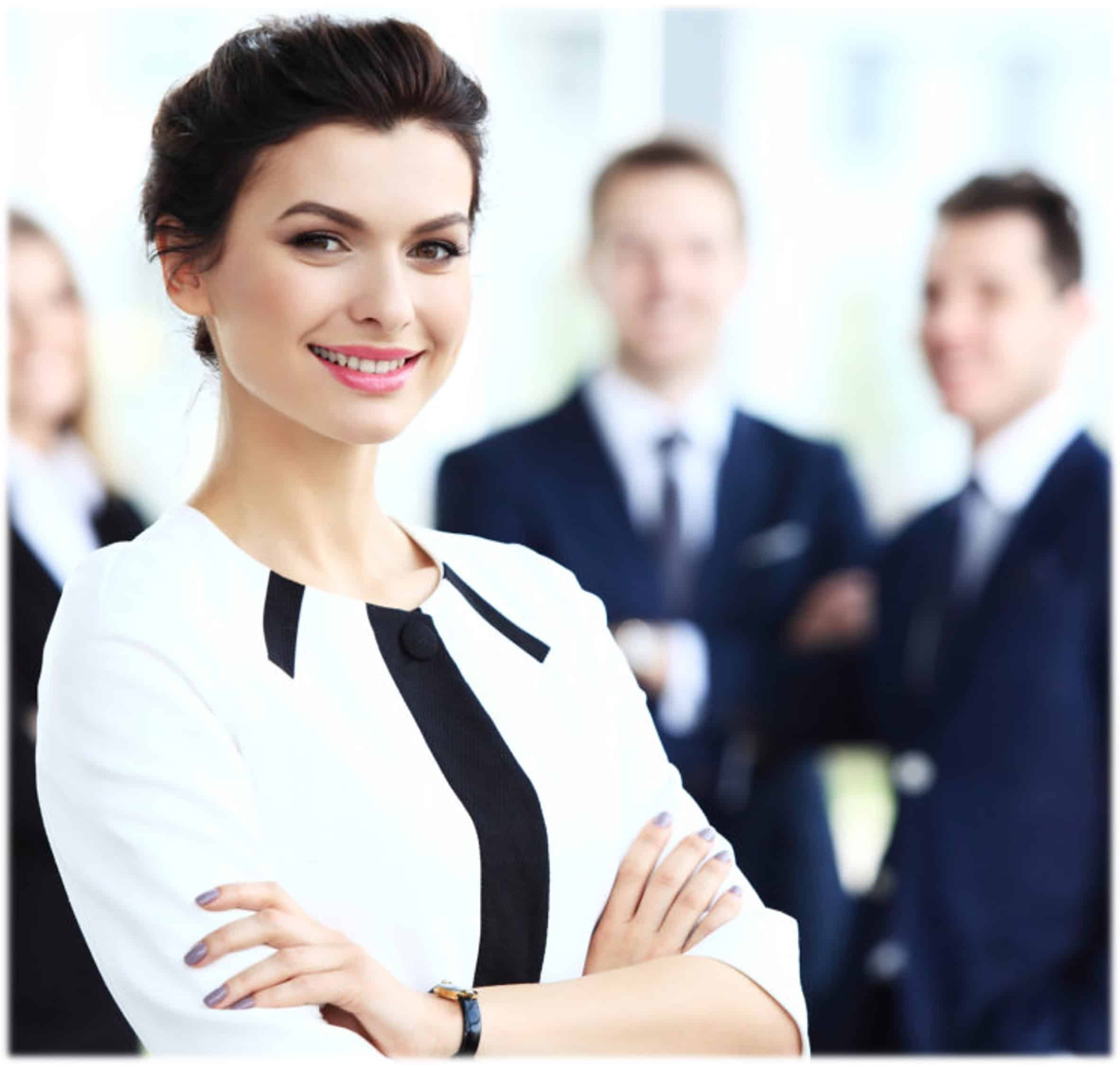 Confident woman at work